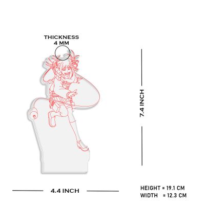 Himiko Toga Anime Character Design Night Lamp